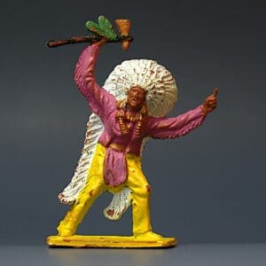 SOLD Lone Star Rare Indian Chief with Tomahawk Raised Aloft