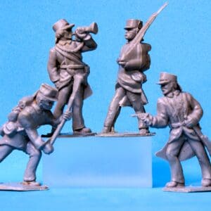 Lone Star Harvey Series ACW Confederates 4 Poses (Unpainted)