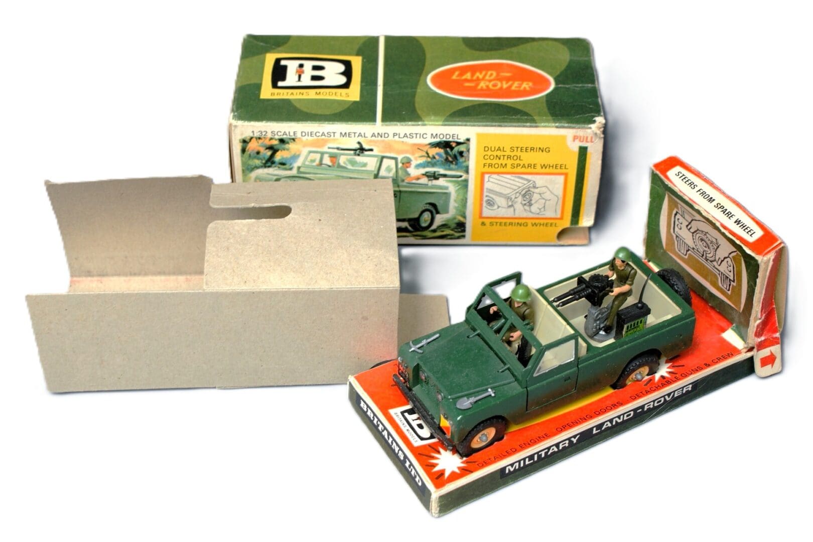 Britains Military LWB Land-Rover in Early Sleeve Box